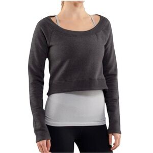 Lululemon Good Karma Pullover Heathered Coal Size S
